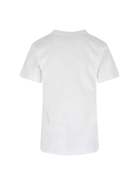  마르니 반팔 티셔츠 마니 애니멀 알파벳 로고 티셔츠 화이트 - MARNI