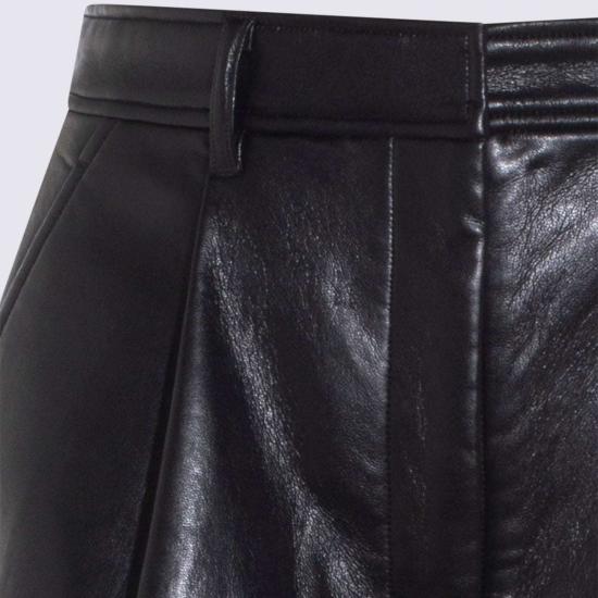  애니빙 숏팬츠 아니네 빙 재활용 가죽 반바지 블랙 - ANINE BING