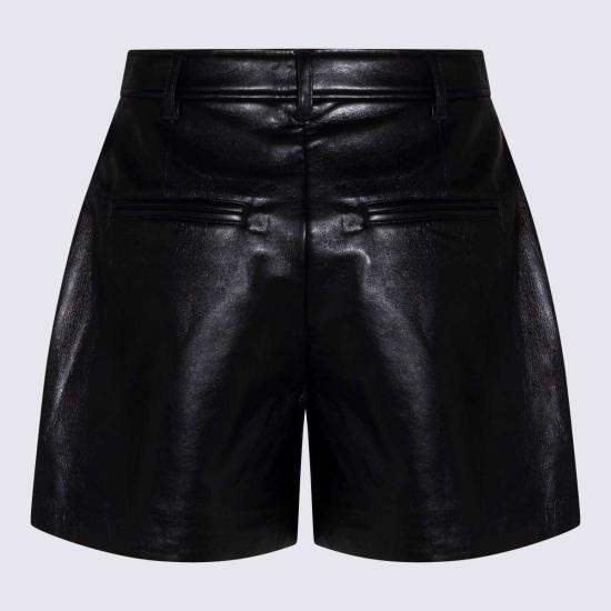  애니빙 숏팬츠 아니네 빙 재활용 가죽 반바지 블랙 - ANINE BING