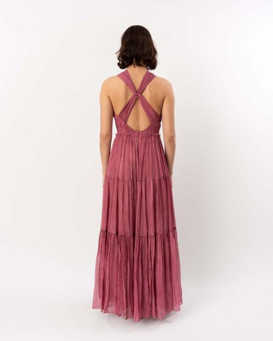  울라 존슨 롱 원피스 프리지아 가운 아마란투스 - ULLA JOHNSON