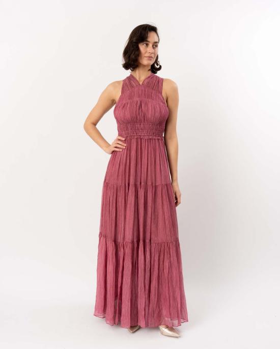  울라 존슨 롱 원피스 프리지아 가운 아마란투스 - ULLA JOHNSON