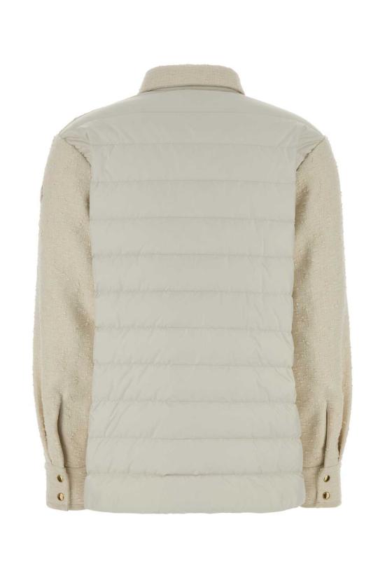  몽클레어 봄버 자켓 Moncler 아이보리 부클레 다운 재킷 아이보리 - MONCLER