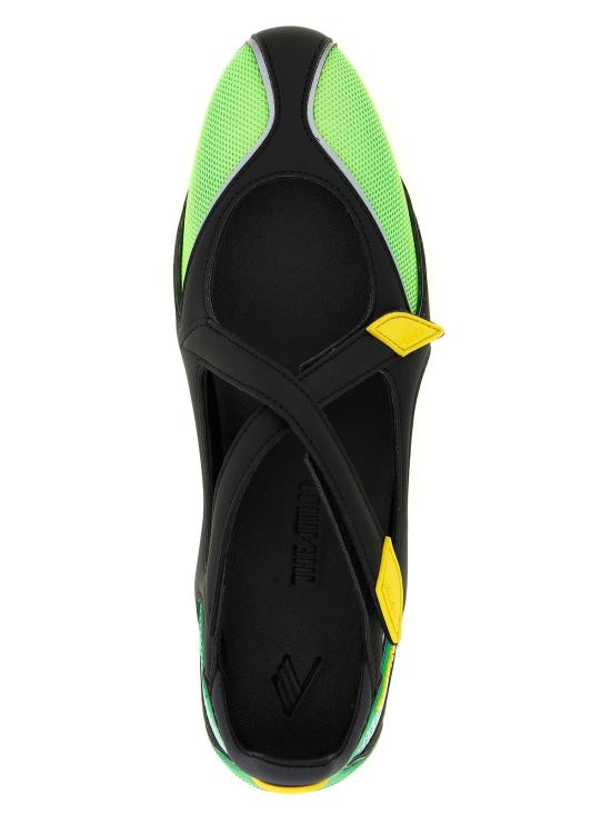  디 아티코 플랫 슈즈 아티코 플로어 01 발레 플랫 그린 - THE ATTICO