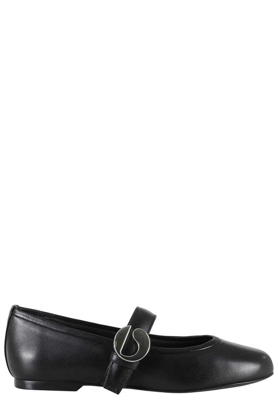  코페르니 플랫 슈즈 벨트 발레리나 블랙