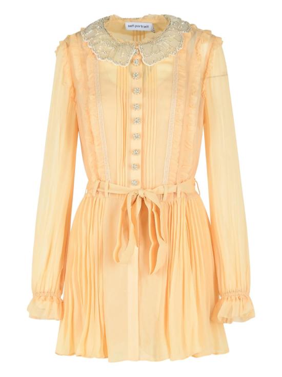 26SS 셀프 포트레이트 미디 원피스 034S TAN