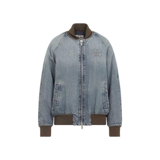  미우미우 데님 자켓 블루종 재킷 블루 - MIU MIU