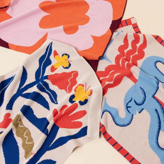  [키즈] Amélie Lehoux 욕실 텍스타일 슬로우다운 스튜디오 빠삐용스 미니 블랭킷 - OTHER BRANDS