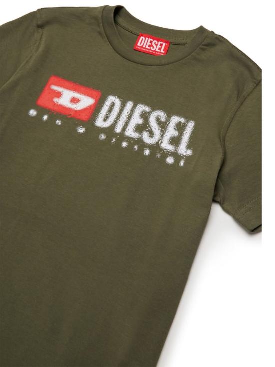  [키즈] 디젤 티셔츠 어린이용  로고 티셔츠 (녹색) - DIESEL