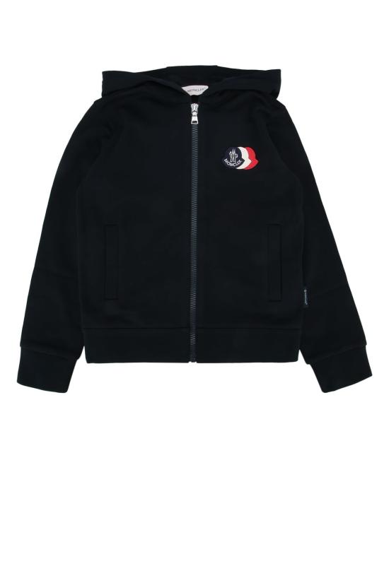  [키즈] 몽클레어 풀오버 키즈 니트웨어 의류 앙상블 스웨터 블루 네이비