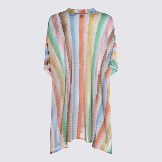  미소니 블라우스 미쏘니 비스코스 탑 레드 - MISSONI