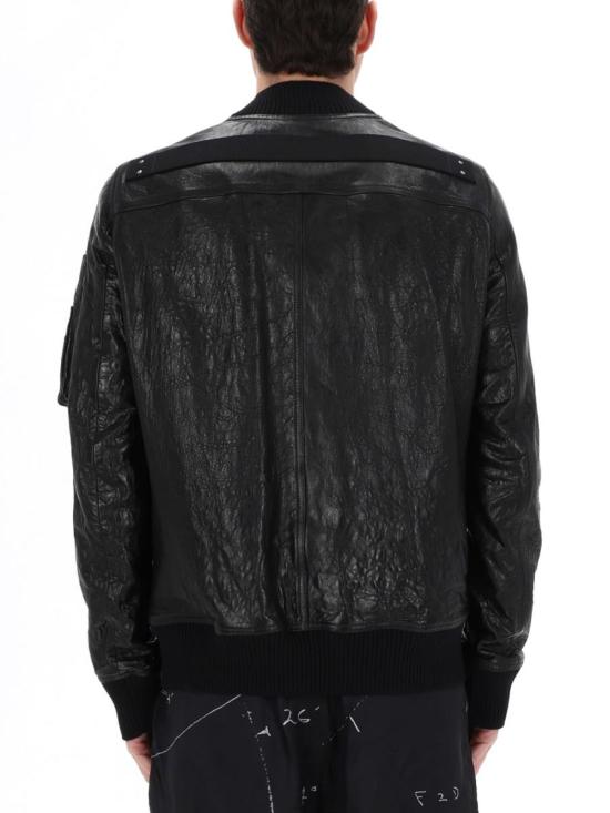  릭 오웬스 봄버 자켓 클래식 플라이트 블랙 봄버 재킷 - RICK OWENS