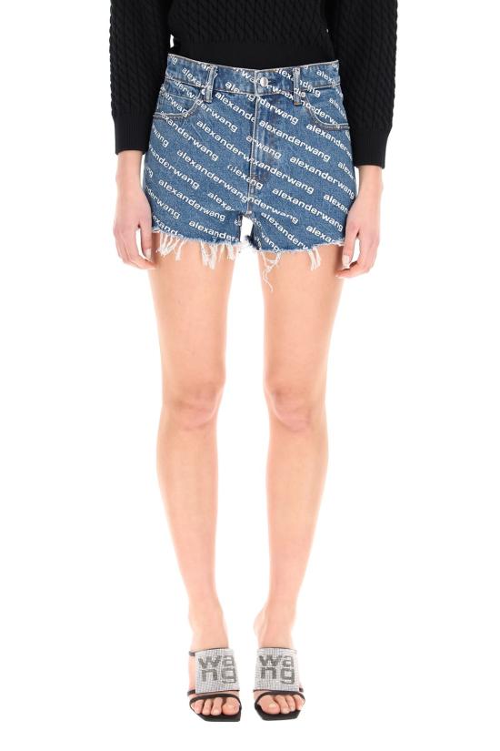  알렉산더 왕 데님 숏팬츠 바이트 데님 쇼츠 블루 - ALEXANDER WANG