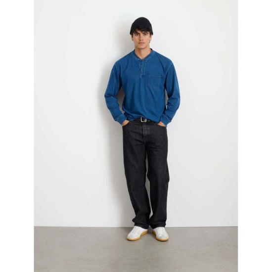  알렉스 밀 폴로 티셔츠 앨런 헨리 티 인디고 - ALEX MILL