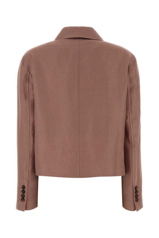  브루넬로 쿠치넬리 수트 자켓 앤티크 핑크 린넨 재킷 앤티크 핑크 - BRUNELLO CUCINELLI
