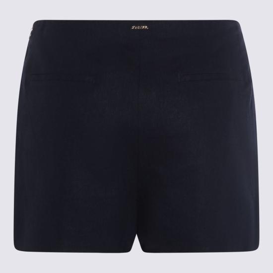  트윈셋 숏팬츠 린넨 반바지 블루 나이트 - TWINSET