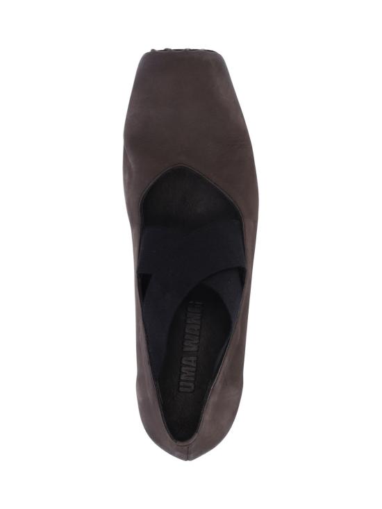  우마 왕 플랫 슈즈 힐 발레 플랫 브라운 - UMA WANG