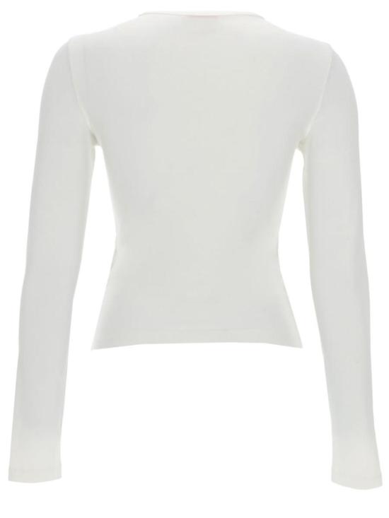  디젤 긴팔 티셔츠 T 언큐티스롱 Ls Od 탑 화이트 - DIESEL