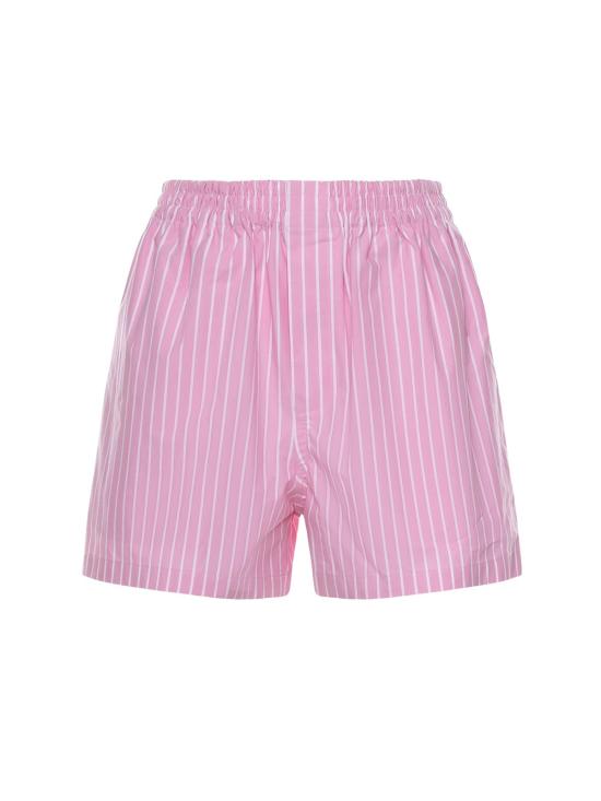  발렌시아가 숏팬츠 스트라이프 코튼 포플린 복서 쇼츠