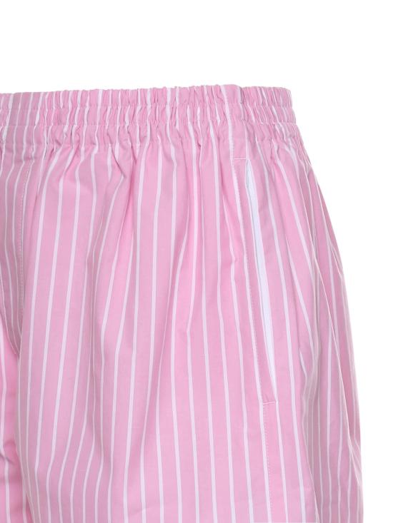  발렌시아가 숏팬츠 스트라이프 코튼 포플린 복서 쇼츠 - BALENCIAGA