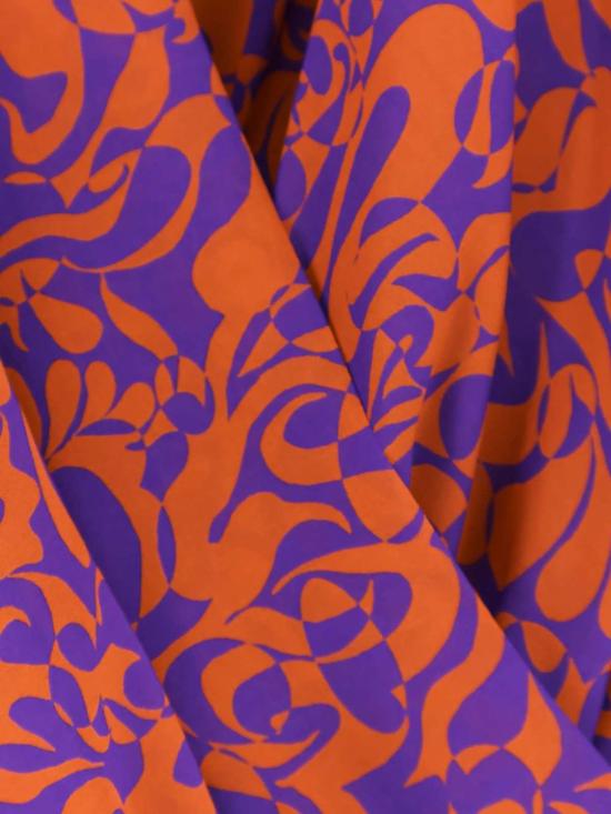  드리스 반 노튼 블라우스 Dries Van Noten 멀티컬러 프린트 셔츠 오렌지 디테일 카미엘 코튼 셔츠 - DRIES VAN NOTEN