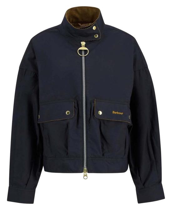  바버 자켓 블랙쏜 캐주얼 재킷 벌칸 네이비 - BARBOUR