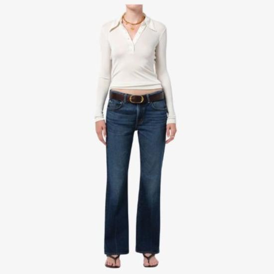  시티즌 오브 휴머니티 데님 팬츠 제노바 로우 라이즈 부츠컷 진 서덜랜드 (다크 인디고) - CITIZEN OF HUMANITY