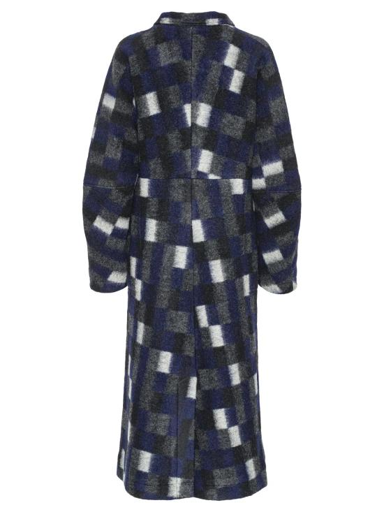  헨릭 빕스코브 코트 Henrik Vibskov 바나나  브러시드 블랙 스퀘어 - HENRIK VIBSKOV