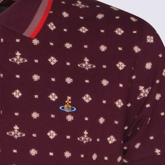  비비안웨스트우드 폴로 티셔츠 비비안 웨스트우드 오브 폴로 셔츠 버건디 - VIVIENNE WESTWOOD