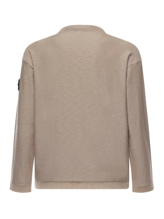  스톤 아일랜드 스웨터 코튼 앤 나일론  데저트 - STONE ISLAND