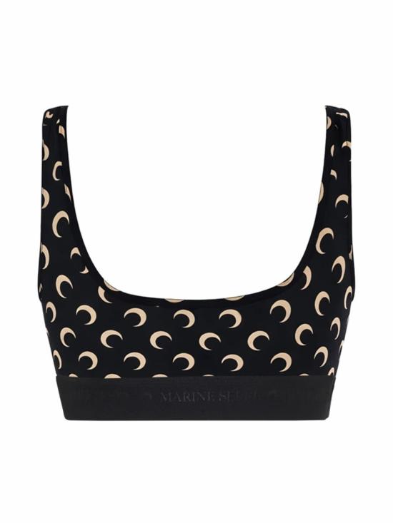  마린세르 브라 마린 세르 문 탑  블랙 - MARINE SERRE