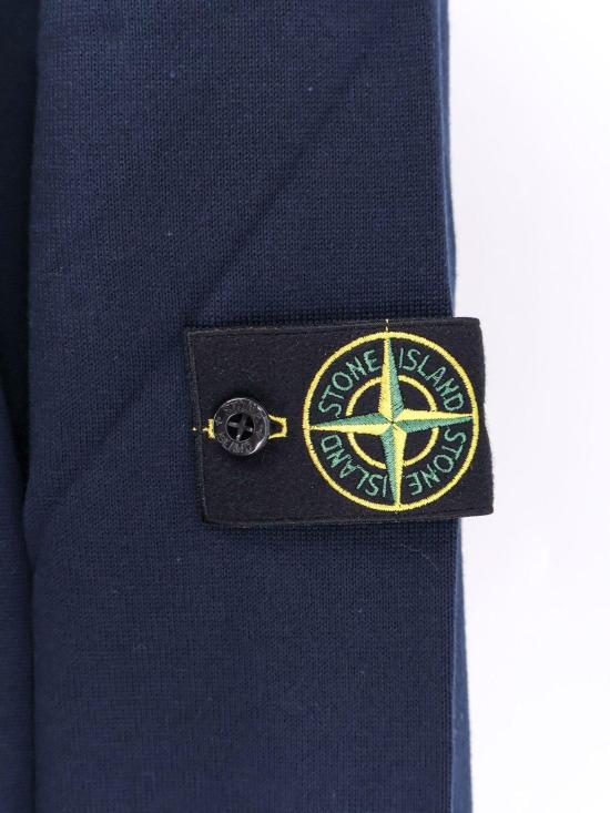  스톤 아일랜드 스웨터 컴퍼스 패치 크루넥  블루 - STONE ISLAND