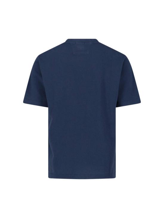  씨피 컴퍼니 반팔 티셔츠 C.P. 회사 로고 티셔츠 (파란색) - C.P. COMPANY