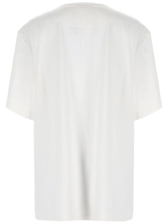  디 아티코 반팔 티셔츠 아티코 로고 티셔츠 화이트 - THE ATTICO