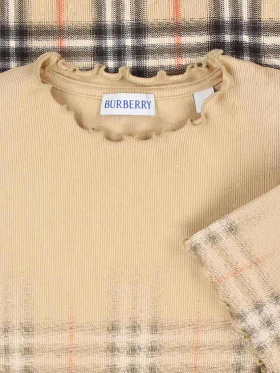  버버리 스웨터 체크  베이지 - BURBERRY