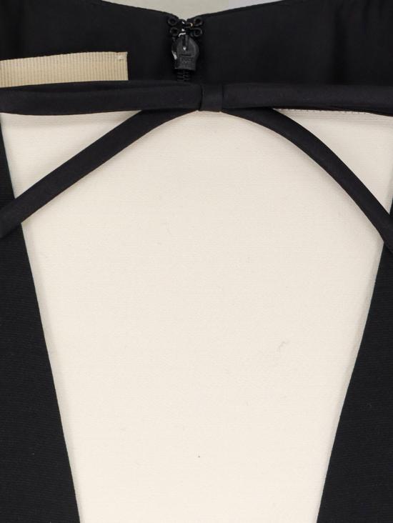  발렌티노 가라바니 숏 원피스 발렌티노 버진 울 & 실크 미니 드레스 블랙/아이보리 - VALENTINO GARAVANI