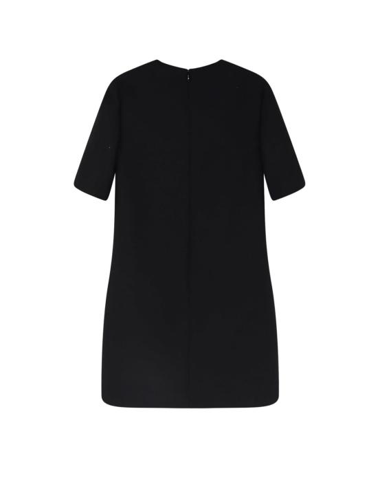  발렌티노 가라바니 숏 원피스 발렌티노 버진 울 & 실크 미니 드레스 블랙/아이보리 - VALENTINO GARAVANI