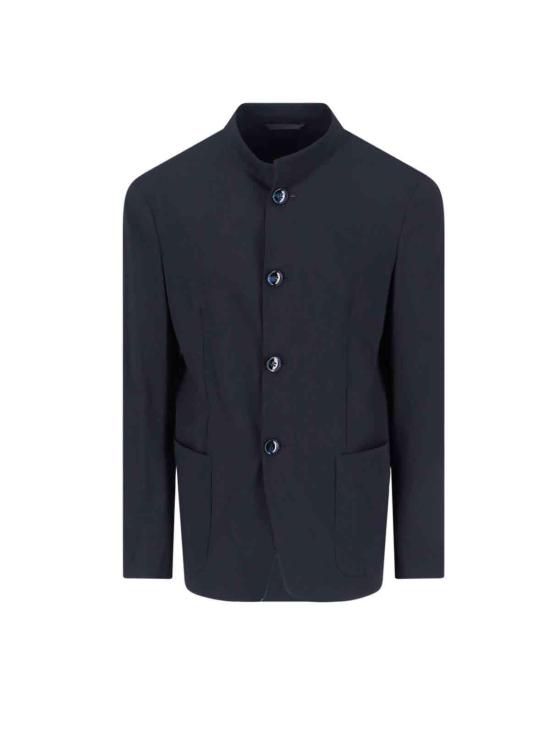  조르지오 아르마니 수트 자켓 버진 울 블레이저 블루