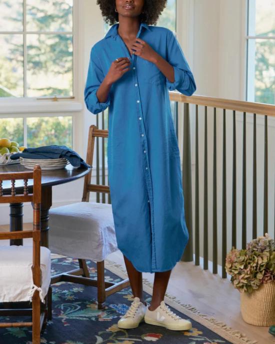  프랭크 앤 에일린 롱 원피스 프랭크 & 아일린 로리 맥시 셔츠드레스 라피스 - FRANK & EILEEN