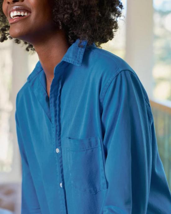  프랭크 앤 에일린 롱 원피스 프랭크 & 아일린 로리 맥시 셔츠드레스 라피스 - FRANK & EILEEN