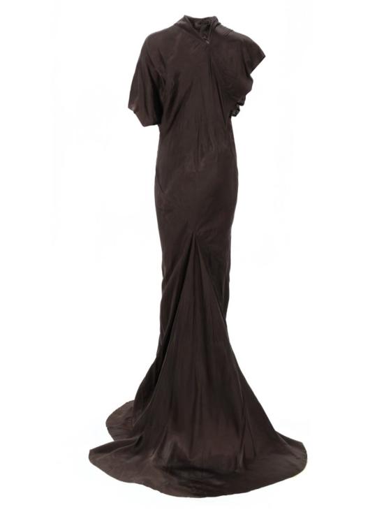  릭 오웬스 롱 원피스 롱 세브 가운 드레스 브라운 - RICK OWENS
