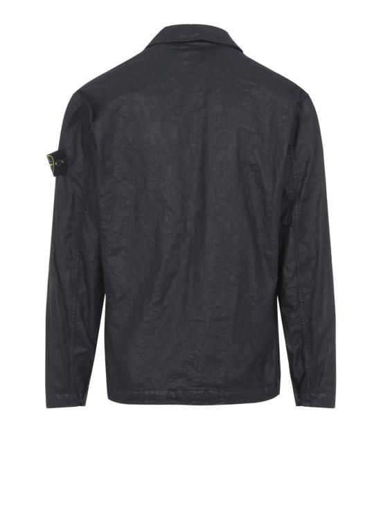  스톤 아일랜드 긴팔 셔츠 셔츠 블랙 - STONE ISLAND