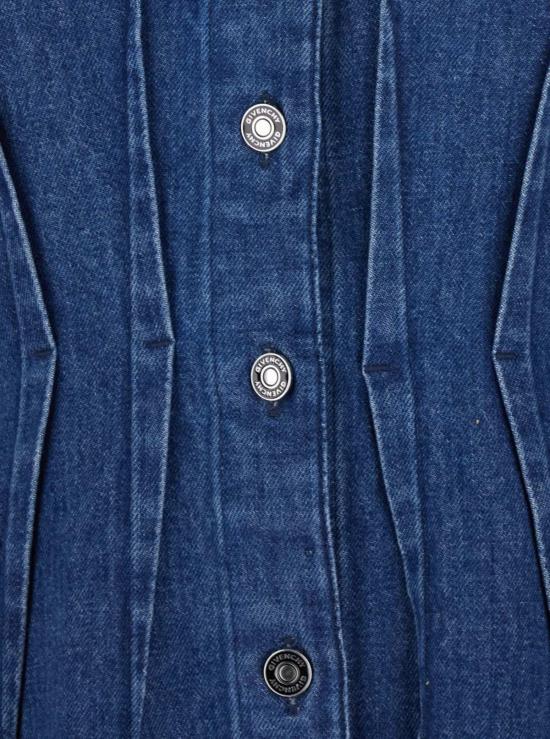  지방시 데님 원피스 포인티드 칼라 데님 드레스 블루 - GIVENCHY