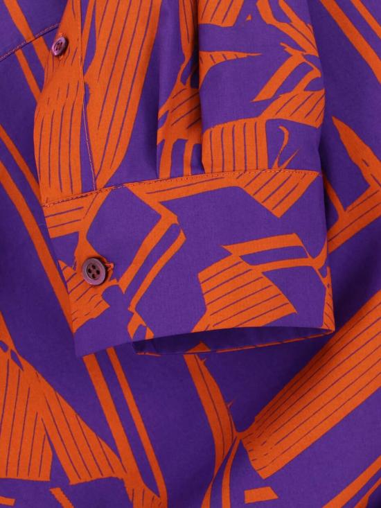  드리스 반 노튼 블라우스 Dries Van Noten 코튼 셔츠 오렌지 - DRIES VAN NOTEN