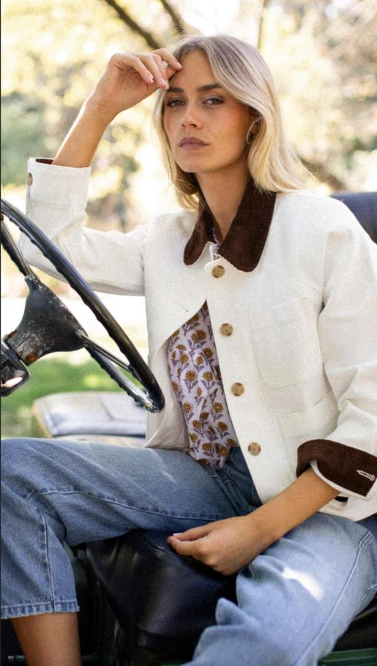  Marea 데님 자켓 마레아 데님 리 반 재킷