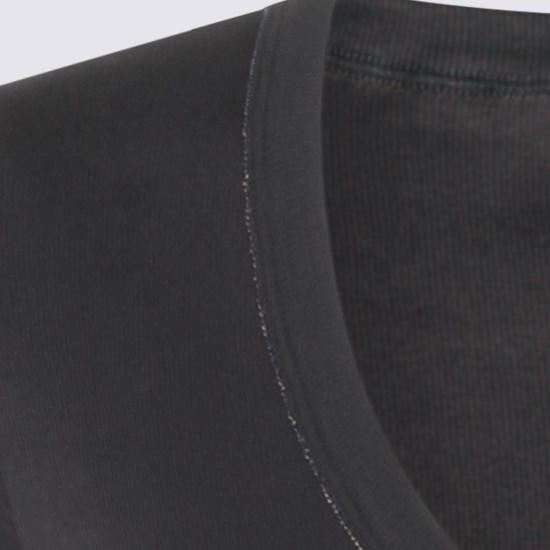  파비아나 필리피 민소매 티셔츠 Fabiana Filippi 네이비 코튼 탑 블루 - FABIANA FILIPPI