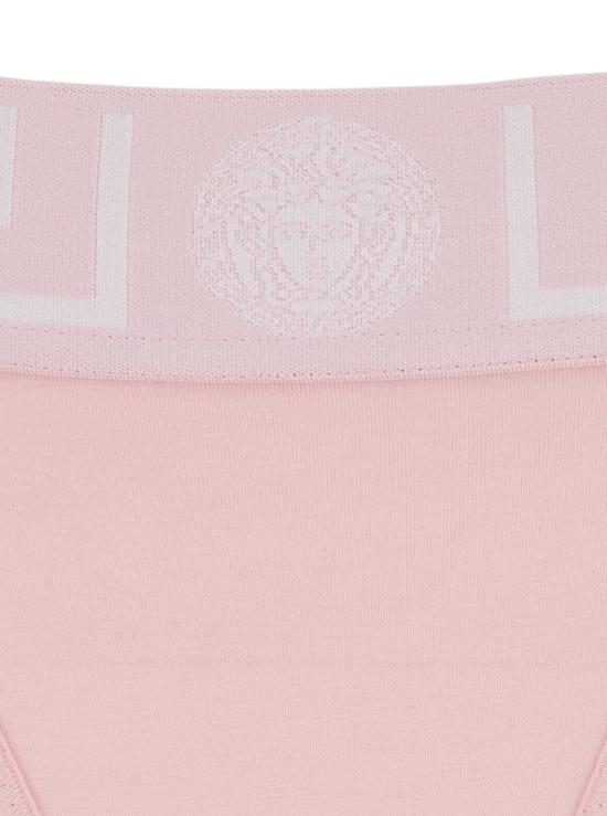  베르사체 팬티 속옷, 그레카와 메두사 디테일, 핑크색 - VERSACE