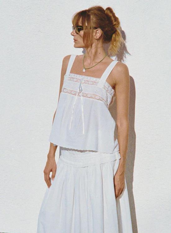  차오 루시아 민소매 티셔츠 안녕 루시아 유리 탑