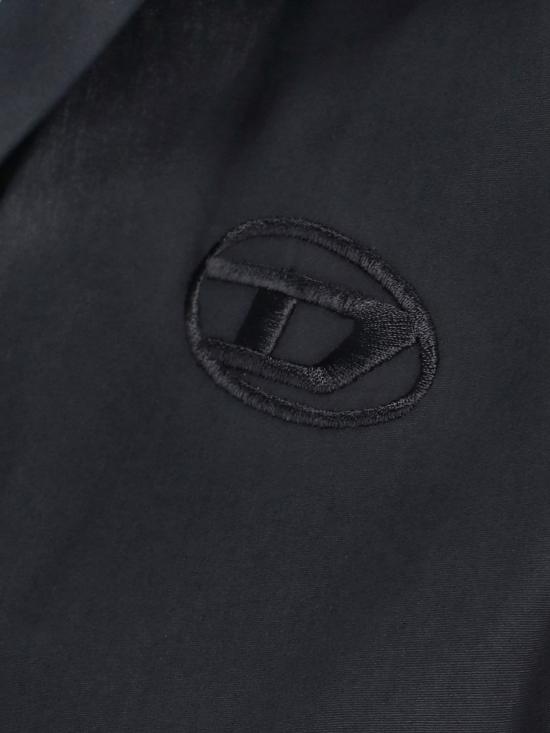  디젤 미디 원피스 델피덴 셔츠 미디 드레스 블랙 - DIESEL