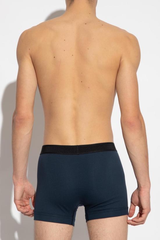  톰포드 팬티 톰 포드 로고가 있는 네이비 블루 복서 팬티 - TOMFORD