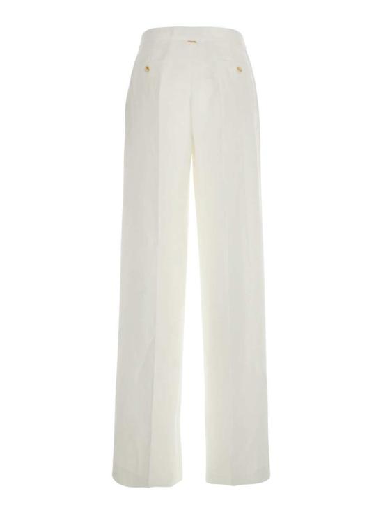  트윈셋 팬츠 화이트  (로고 플레이트 포함) - TWINSET